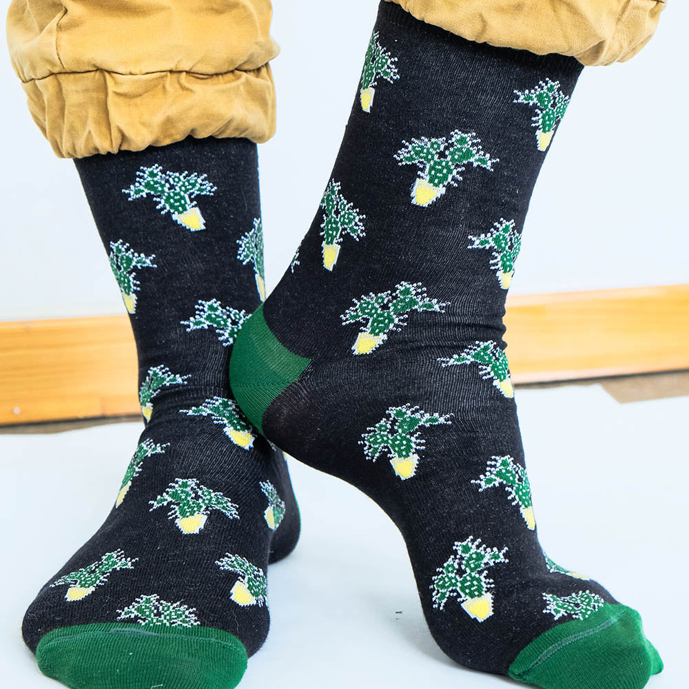 Cactus socks black – Kolyshop
