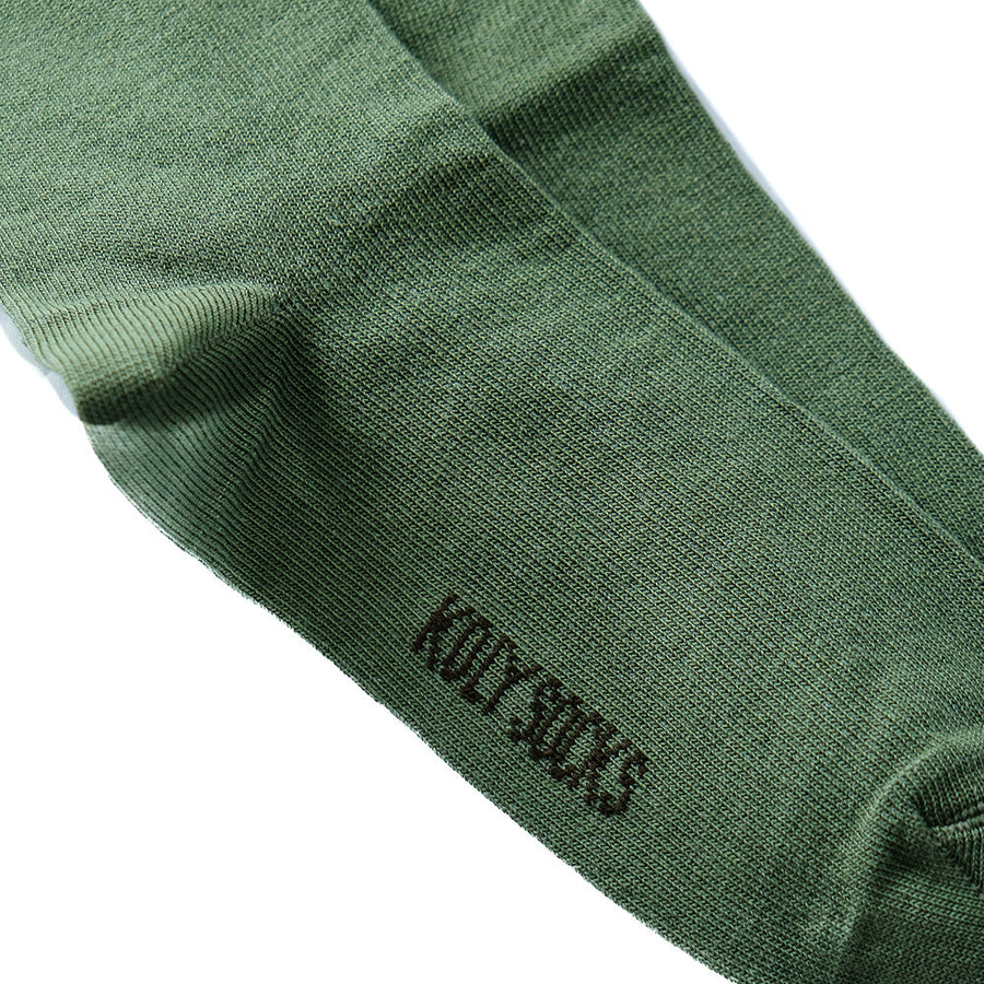 Jednobojne maslinaste čarape deca