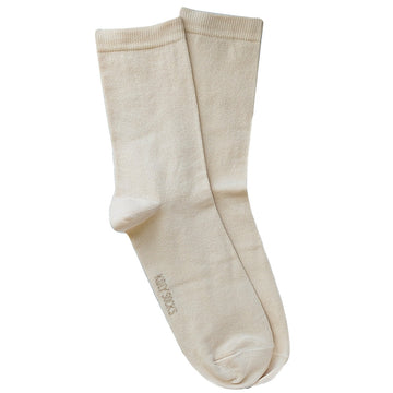 Jednobojne bež ženske čarape