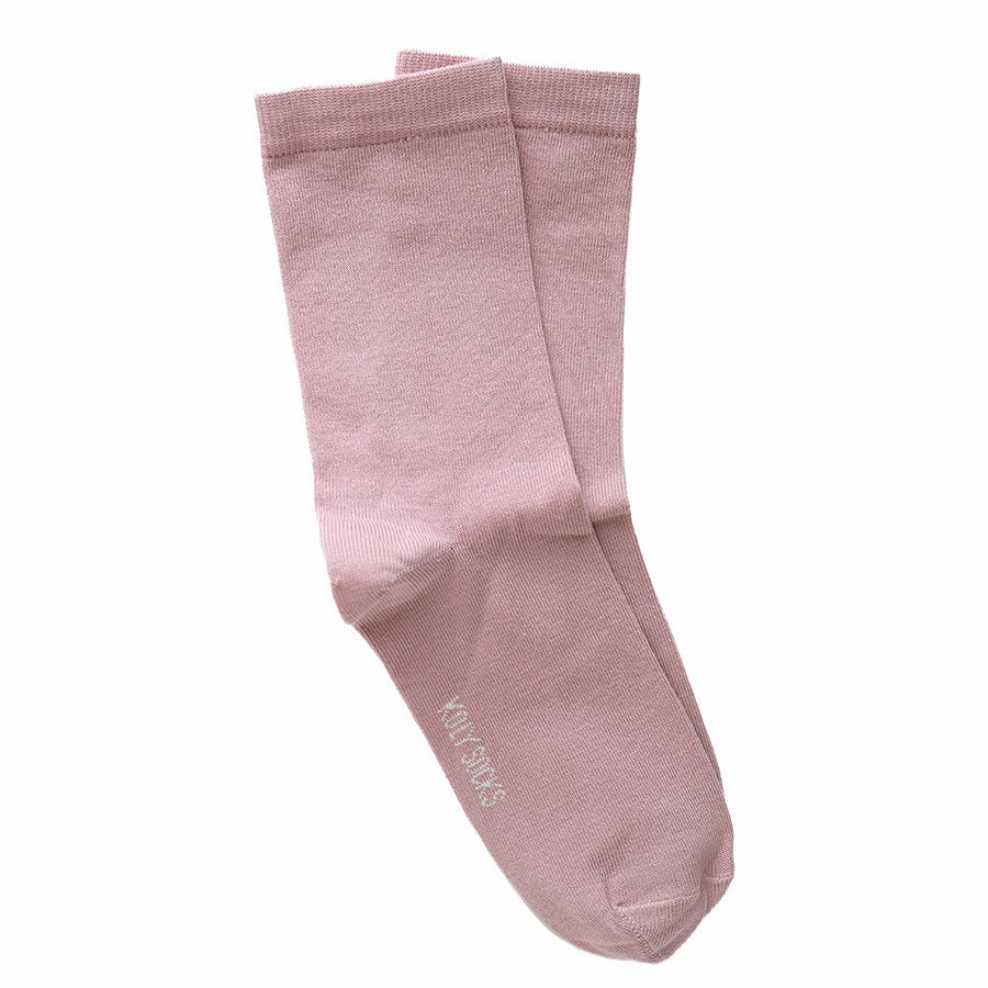 Jednobojne prljavo roze ženske čarape