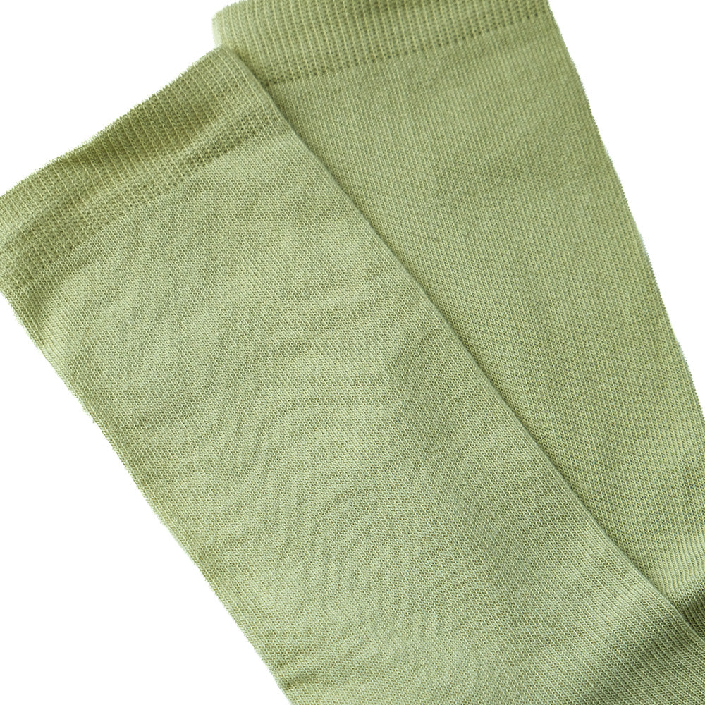 Jednobojne zelene ženske čarape