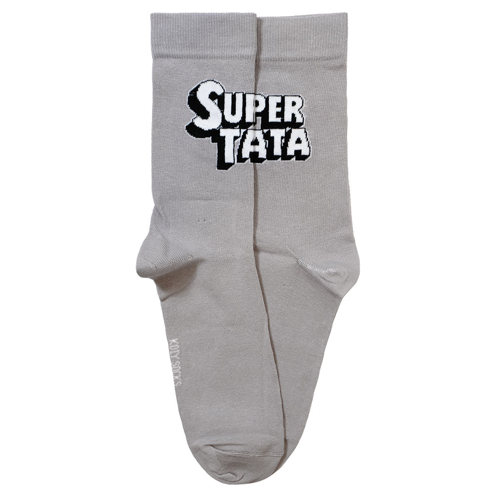 Super tata sive čarape